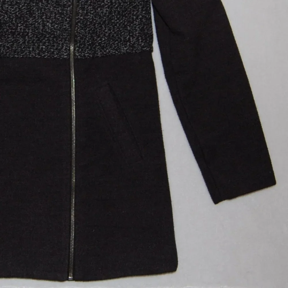 Cherokee Girls L (Bust:34"), Winter Coat with Off Center Zip Closure, Dark Gray - Picture 8 of 12